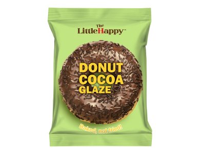 Τhe Little Happy Donut Cocoa Glaze, Ατομικό Γλυκό Σνακ, 50g