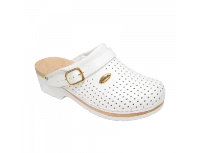Scholl Professional Clog New Bonus, Unisex Ανατομικά Επαγγελματικά Σαμπό, Λευκό Χρώμα, No39