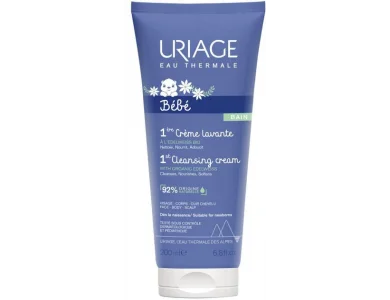 Uriage Bebe 1st Cleansing Cream, Βρεφική Κρέμα Καθαρισμού Χωρίς Σαπούνι, 200ml