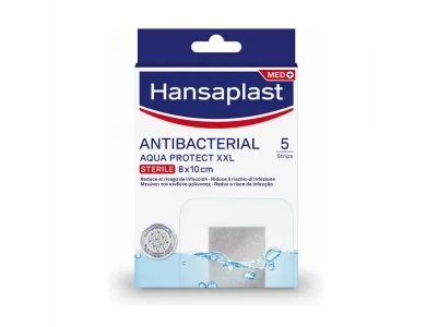 Hansaplast Aqua Protect XXL (8x10cm) Μετεγχειρητικά & Μεγάλα Επιθέματα Πληγών, 5τμχ