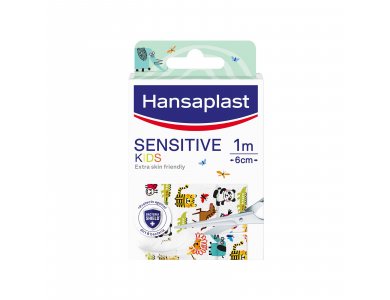 Hansaplast Αυτοκόλλητα Επιθέματα Sensitive Kids για Παιδιά 1mx6cm 10τμχ