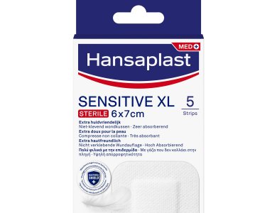 Hansaplast Sensitive XL Sterile  Μετεγχειρητικά & Μεγάλα Επιθέματα Πληγών 6 Χ 7cm, 5τμχ