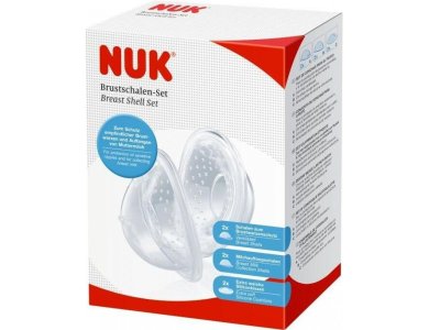 Nuk Σετ Προστατευτικό Θηλής και Αεριζόμενο Κάλυμμα, 6τμχ