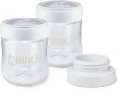 Nuk Nature Sense All-in-One, Δοχεία Αποθήκευσης Μητρικού Γάλακτος, 150ml Σετ 2τμχ