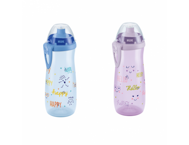 Nuk First Choice Sports Cup, Παγουράκι με Καπάκι Push Pull από Σιλικόνη, 450ml
