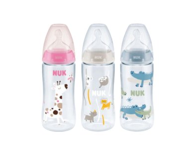 Nuk First Choice Plus Temperature Control, Μπιμπερό με Δείκτη Ελέγχου Θερμοκρασίας 6-18m, 1 τμχ, 360ml