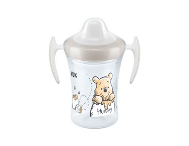 Nuk Winnie the Pooh Trainer Cup, Εκπαιδευτικό Ποτηράκι με Μαλακό Στόμιο & Εργονομικές Λαβές 6m+, 230ml