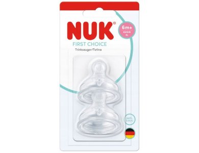 NUK First Choice+ Θηλές Σιλικόνης No Colic 6m+, 2τμχ