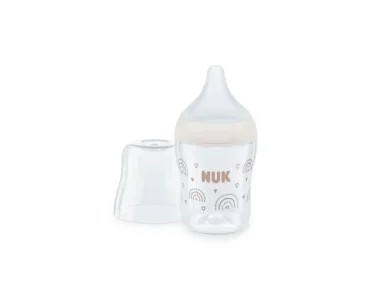 Nuk Perfect Match Temperature Control Γυάλινο Μπιμπερό με Θηλή Σιλικόνης για 0m+ 120ml, 1 τμχ