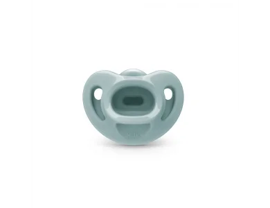 NUK First Choice Soft Πιπίλα Σιλικόνης 0-6m Χρώμα Γκρι, 1τμχ