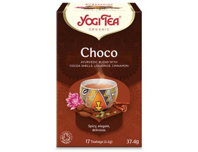 Yogi Tea Choco Αφέψημα Τσαγιού για Πνευματική Διαύγεια & Ενέργεια, 17x2.2g