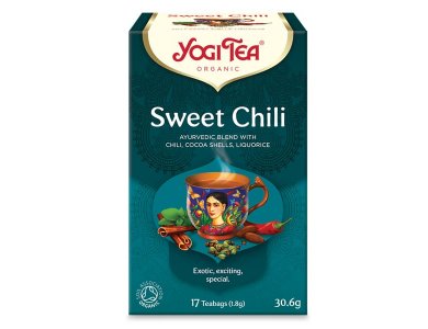 Yogi Tea Sweet Chili Αφέψημα Τσαγιού για Ενέργεια & Συγκέντρωση, 17x1.8g