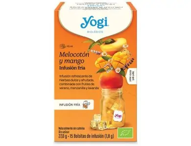 Yogi Tea Cold Brew Βιολογικό Τσάι Ροδάκινο & Μάνγκο, 15x1.8g