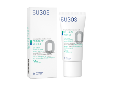 Eubos Omega 12% Rescue Face Cream, Κρέμα Προσώπου για Ξηρό Δέρμα, 200ml