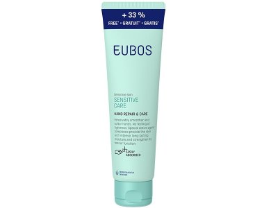 Eubos Promo (+33% Δωρεάν Προϊόν) Hand Repair & Care Sensitive Care Ενυδατική & Αναπλαστική Κρέμα Χεριών, 100ml