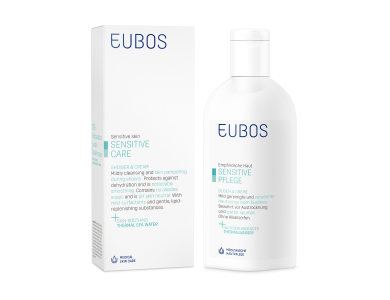 Eubos Sensitive Shower & Cream, Απαλό Υγρό Καθαρισμού, 200ml