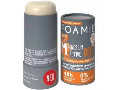 Foamie Solid Deodorant Power Up Men Στερεό Αποσμητικό σε Μορφή Στικ, 48ωρη Προστασία, 0% ACH & Οινόπνευμα, 40gr