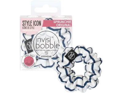 Invisibobble Sprunchie Original Style Icon Down Memory Line, Βαμβακερό Λαστιχάκι Μαλλιών, 1τμχ