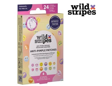 Wild Stripes Anti-Pimple Patches with Tea Tree Oil Επιθέματα για Σπυράκια με Έλαιο Τεϊόδεντρου, 24τμχ