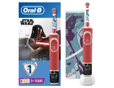 Oral-B Vitality Kids Promo Ηλεκτική Οδοντόβουρτσα Star Wars 3+ Ετών & Θήκη Ταξιδίου, 1τμχ