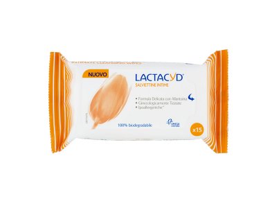 Lactacyd Intimate Wipes Υγρά Μαντηλάκια Καθαρισμού Ευαίσθητης Περιοχής, 15τμχ