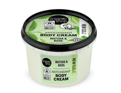 Natura Siberica Antioxidant Body Cream Matcha & Basil Αντιοξειδωτική Κρέμα Σώματος, 250ml