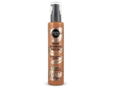 Natura Siberica Body Shimmer Dry Oil Gold Jojoba & Shea Ιριδίζον Ξηρό Λάδι Σώματος, 100ml