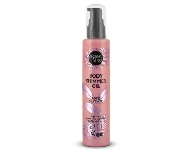 Natura Siberica Body Shimmer Oil Rose & Lychee Ιριδίζον Λάδι Σώματος, 100ml