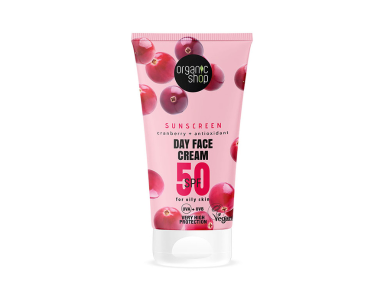 Natura Siberica Sunscreen Αντηλιακό Προσώπου με Κράνμπερι SPF50, 50ml