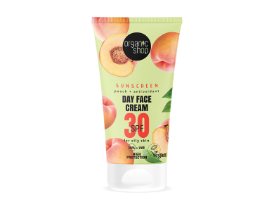 Natura Siberica Day Face Cream Αντηλιακό Προσώπου με Ροδάκινο SPF30, 50ml