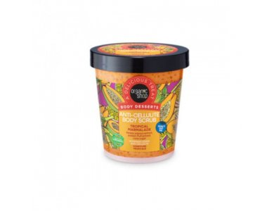 Organic Shop by Natura Siberica Body Desserts Anti-Cellulite Body Scrub Tropical Marmalade, Απολεπιστικό Σώματος κατά της Κυτταρίτιδας Τροπικά Φρούτα, 450ml