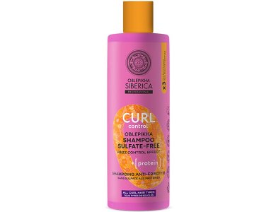 Natura Siberica Oblepikha Curl Control Shampoo Sulfate-Free, Σαμπουάν Μαλλιών για Μπούκλες Χωρίς Θειικά Άλατα, 400ml