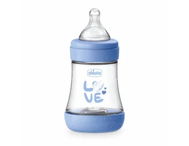 Chicco Perfect 5 Πλαστικό Μπιμπερό Κατά των Κολικών με Θηλή Σιλικόνης για 0m+, 150ml
