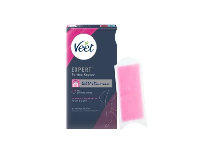 Veet Expert Ταινίες Αποτρίχωσης για Σώμα & Πόδια Κρύο Κερί για Κανονικές Επιδερμίδες 20τμχ