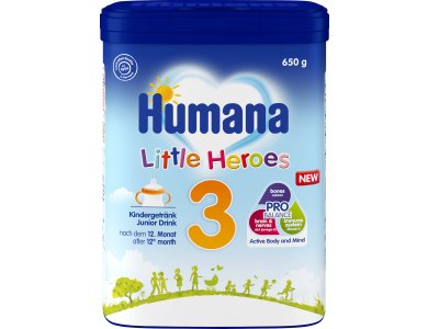 Humana Optimum 3 Little Heroes My Pack, Γάλα σε Σκόνη 12m+, 650gr