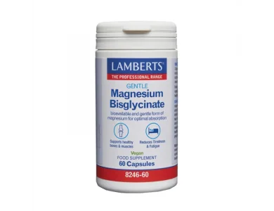 Lamberts Gentle Magnesium Bisglycinate, Δισγλυκινικό Μαγνήσιο, 60tabs