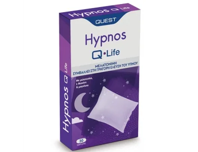 Quest Q-Life Hypnos Συμπλήρωμα Διατροφής για Χαλάρωση & Ποιοτικό Ύπνο, 30tabs