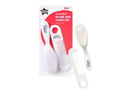 Tommee Tippee Σετ Bούρτσα & Xτένα για Μωράκια Closer To Nature Ess Baby Brush & Comb, 1τμχ