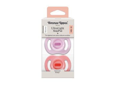 Tommee Tippee Ultra Light Σετ Σιλικονούχες Πιπίλες 2 τμχ Για 0-6 Μηνών Σε Διάφορα Χρώματα, 2τμχ