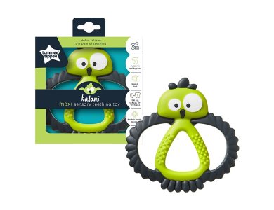 Tommee Tippee Μασητικό Μεγάλο Πράσινο "Κουκουβάγια" Kalani Sensory Teether Maxi 3m+, 1τμχ