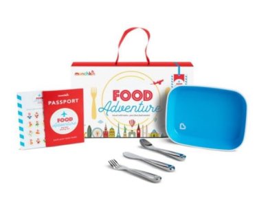 Munchkin Food Adventure Big Kid Dining Set Σετ Φαγητού 18m+, Μπλέ, 1 σετ