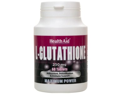 Health Aid L-Glutathione 250mg Γλουταθειόνη Συμπλήρωμα Διατροφής Αντιοξειδωτικό και για το Ανοσοποιητικό, 60tabs