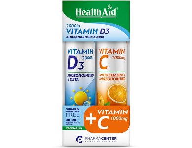 Health Aid Promo Electrolytes Sport, 20eff.tabs & Vitamin C 1000mg, 20eff.tabs, 1σετ