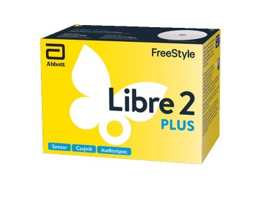 Abbott FreeStyle Libre 2 Plus Sensor, Αισθητήρας Παρακολούθησης Γλυκόζης, 1τμχ