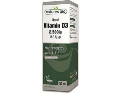 Nature's Plus Aid Vitamin D3 2500IU, Βιταμίνη D3, 50ml