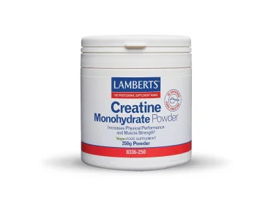 Lamberts - Creatine Monohydrate Powder 100% Καθαρή Μικροϊονισμένη Μονοϋδρική Κρεατίνη 250gr