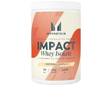MyProtein Impact Whey Isolate Natural Vanilla Flavor Πρωτεΐνη Ορού Γάλακτος με Γεύση Βανίλια, 480g