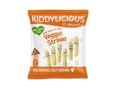 Kiddylicious Veggie Lenti Straws Καλαμάκια Φακής για Παιδιά από 9 μηνών, 15gr