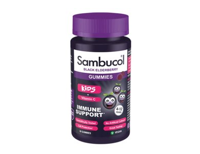 Olvos Sambucol Black Elderberry Kids & Vitamin C, 30gummies