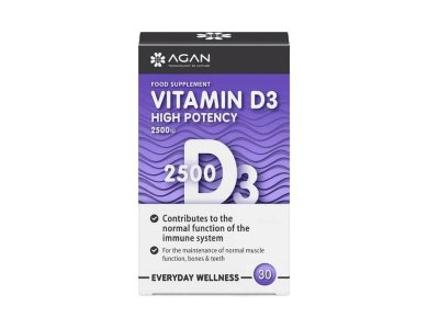 Agan Vitamin D3 2500 IU, 30 tabs